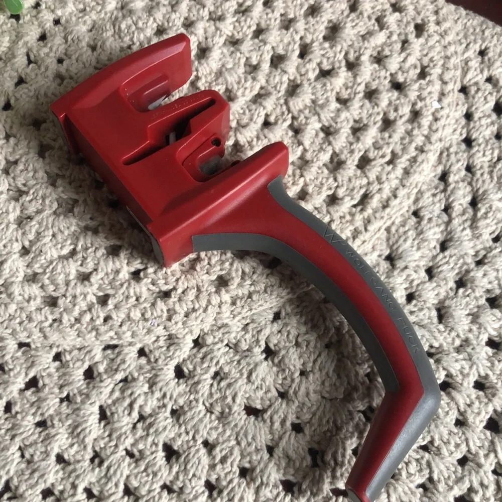Wolfgang Puck Red Knife Sharpener